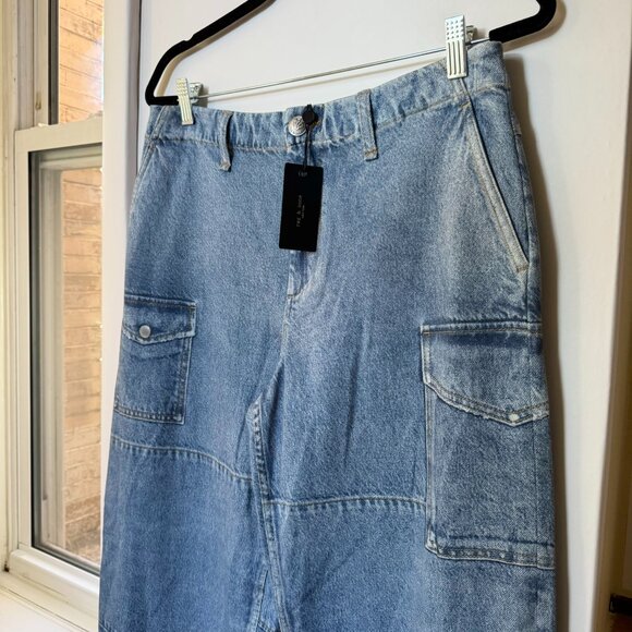 Rag & Bone Miramar Nora Cargo Pants Sweatpant Jeans Celeste Blue NWT 27 - Picture 8 of 17